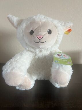 Plush Lamb - White Cozy Stuffed Animal
